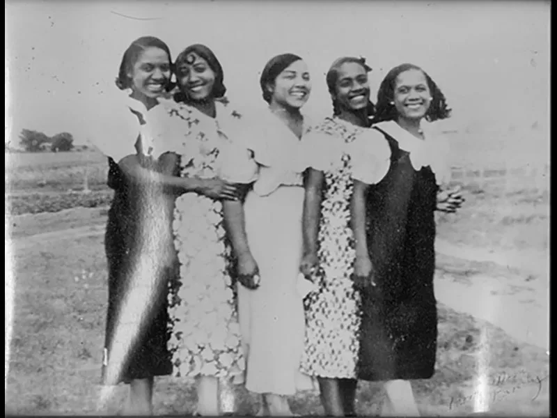 group of women posing