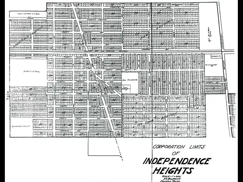 city plan for Independence Heights