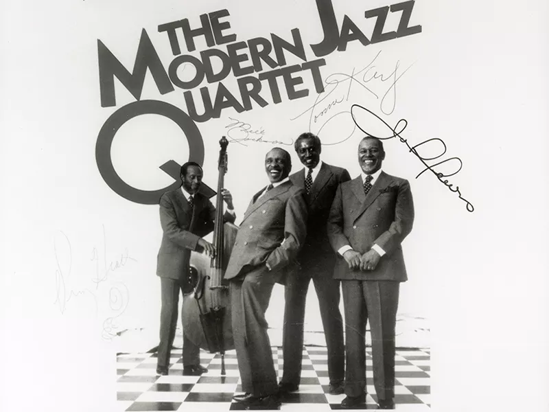 Poster advertising The Modern Jazz Quartet.