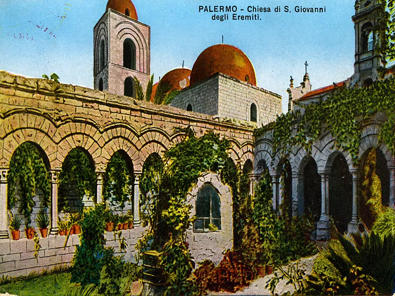 Colored postcard of Saint John of the Eremites