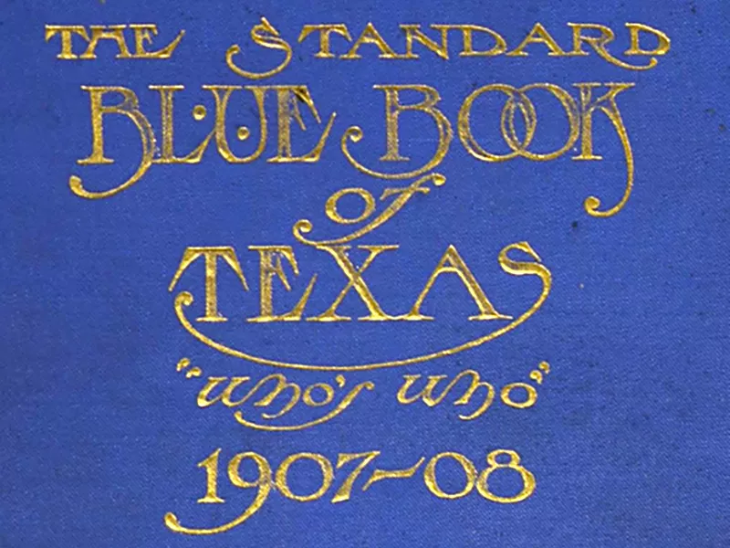 Standard Blue Book of Texas