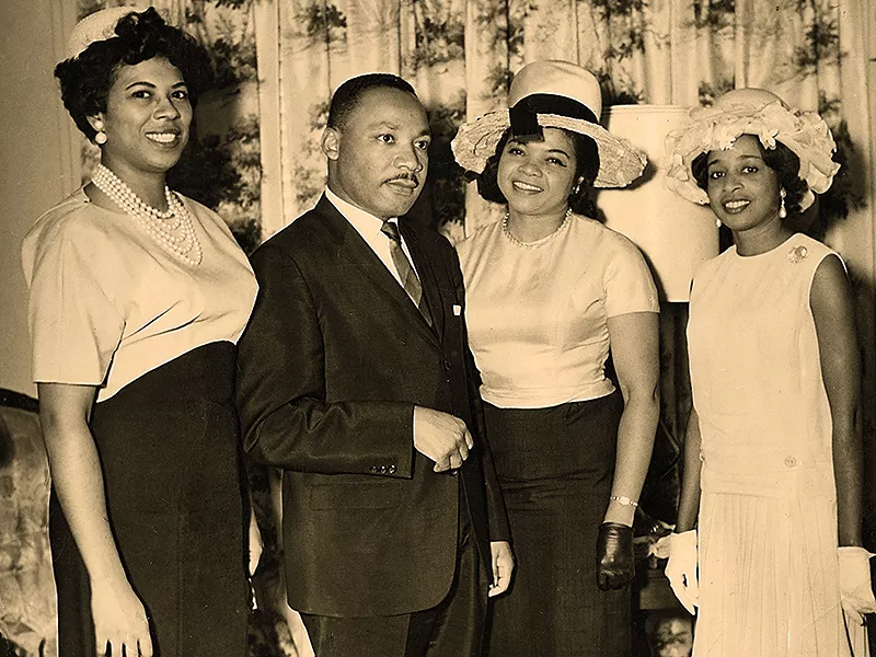Ernestine Mitchell and Dr. Martin Luther King, Jr.